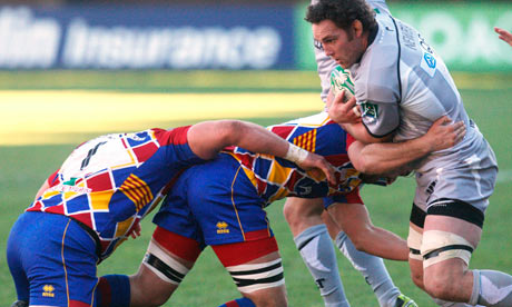 George Chuter, the Leicester hooker, right