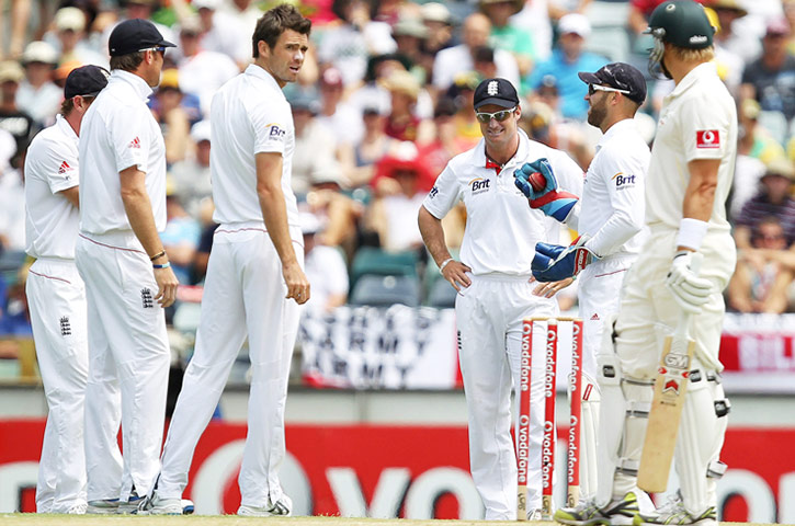 Ashes 2010: James Anderson appeals for the wicket of Shane Watson