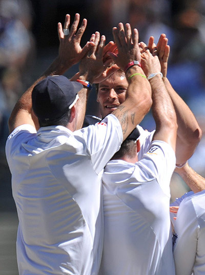 Ashes 2010: Chris Tremlett celebrates a wicket