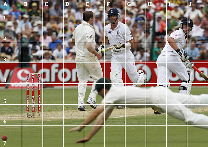 Xavier Doherty dive, with ball