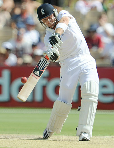 Ashes 2010: Ian Bell hits a drive