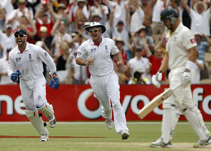 Ashes 2010: Shane Watson is dismissed