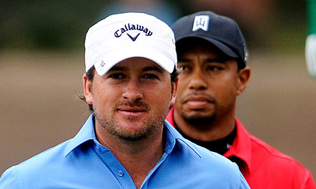 Graeme McDowell had to come from behind to beat Tiger Woods in the Chevron World Challenge yesterday