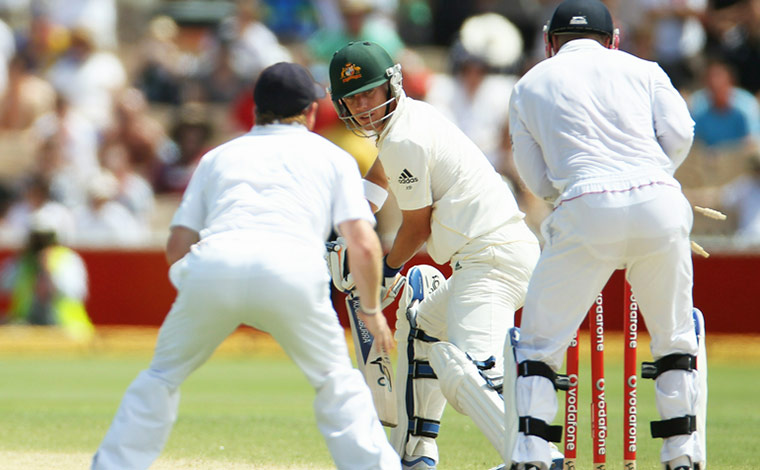 Ashes 2010: Xavier Doherty is bowled by Graeme Swann
