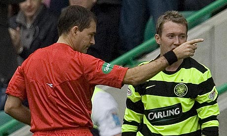 Referee Dougie McDonald