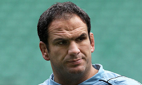 Martin Johnson looking glum as England rugby union coachh