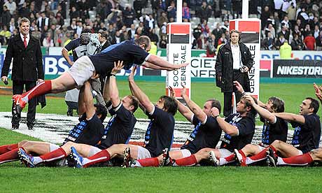 France celebrate winning the Six Nations