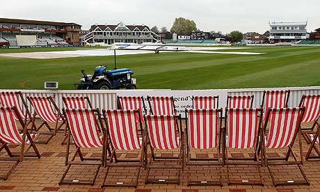 The scene at Taunton yesterday