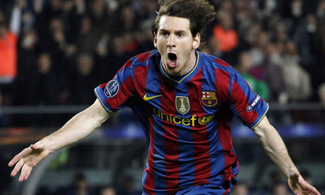 lionel messi barcelona 2010. Lionel Messi celebrates one of