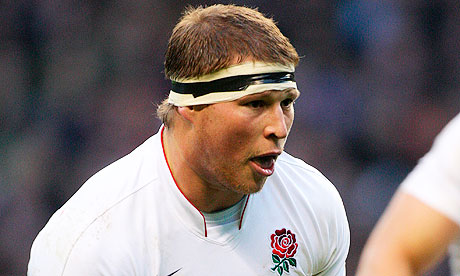 Dylan Hartley playing for England against Australia in November 2009