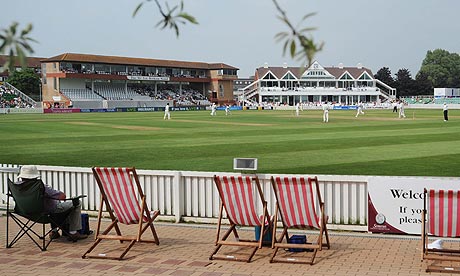 The scene at Taunton yesterday