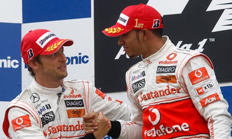 McLaren's Lewis Hamilton right says his friendship with Jenson Button 