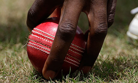 South Africa's Lonwabo Tsotsobe picks up the ball