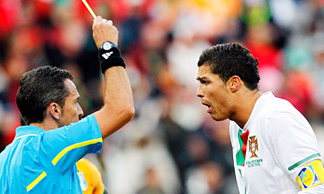 Cristiano Ronaldo Yesterdaymatch on Portugal S Cristiano Ronaldo Is Shown A Yellow Card During Portugal S