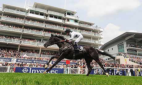 Paul Mulrennan on Dandino wins the Investec Vincent O'Brien Handicap