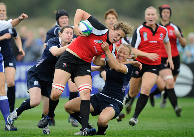 Women's rugby: Canada almost score
