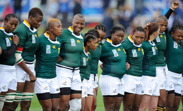 Women's rugby: South Africa anthem