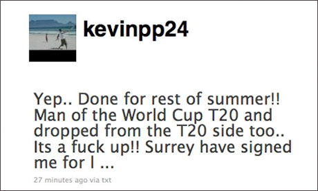 England selector Geoff Miller slams Kevin Pietersen's Twitter outburst 