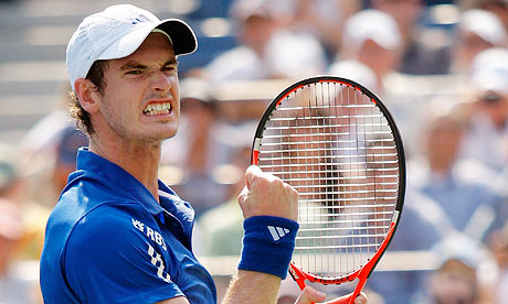 andy murray body. Andy Murray wins a point in