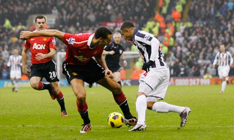 Manchester United Rio Ferdinand West Brom Jerome Thomas  
