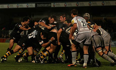Wasps drive for the try line