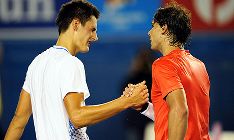 Bernard Tomic and Rafael Nadal