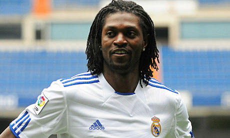 Real Madrid Unveils New Player Emmanuel Adebayor