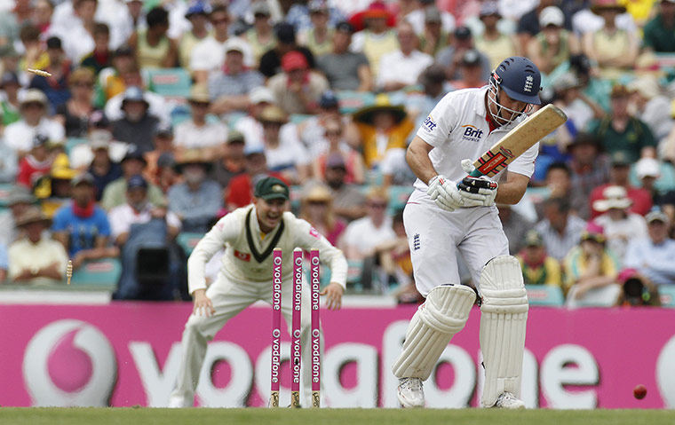 Ashes 2010: Andrew Strauss is bowled by Ben Hilfenhaus