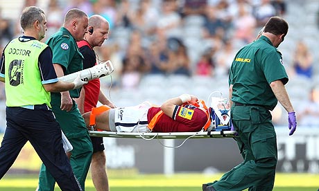 Sale's Will Addison is taken off injured