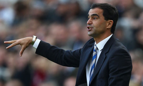 Roberto Martínez watches Wigan at Newcastle