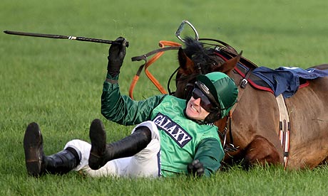 Ruby Walshs bruising encounters continue with two falls at Navan