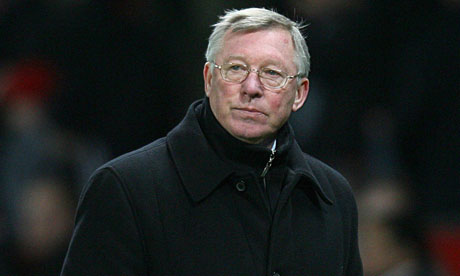 Sir Alex Ferguson takes in Manchester United's Champions League defeat by Bayern Munich in 2010