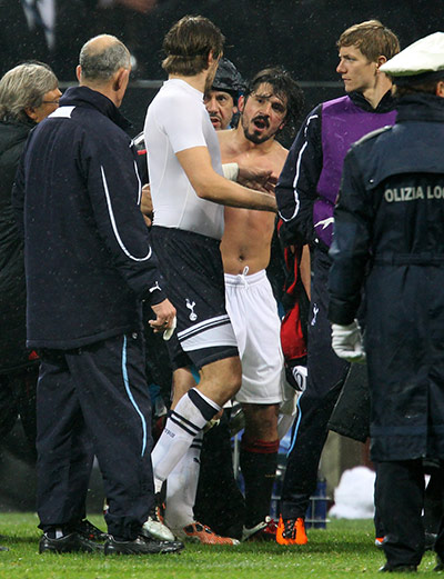 Milan v Spurs: Gattuso has a go at Jonathan Woodgate
