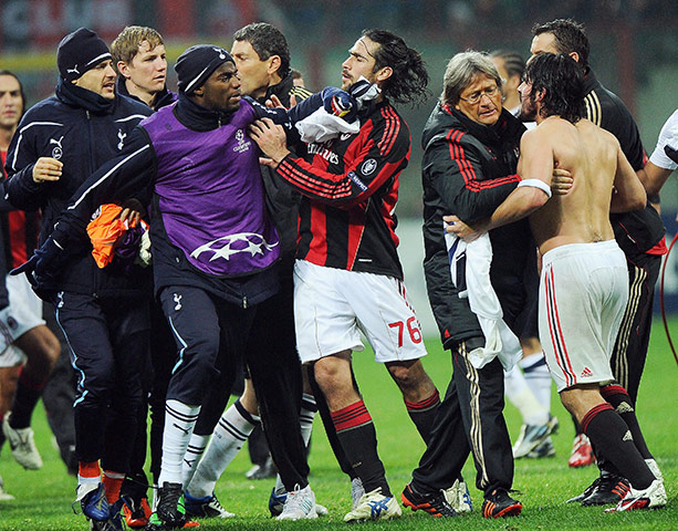 Milan v Spurs: Gattuso also has a go at Sebastien Bassong 