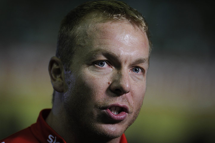 Cycling: Sir Chris Hoy after getting 3rd in the mens sprint