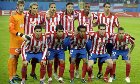 Atletico Madrid before the Europa League final