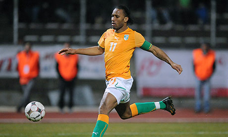 didier drogba 2011. Didier Drogba takes possession