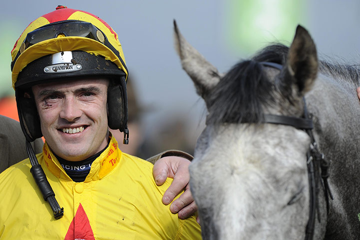 Cheltenham Day 1: Ruby Walsh is all smiles after victory in the first race on Al Ferof