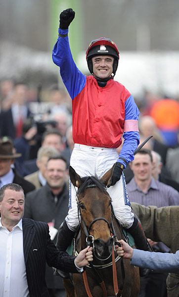 Cheltenham Day 1: Ruby Walsh celebrates his third win on the opening day of the festival