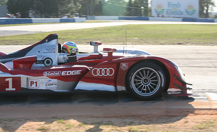 Sebring Race Gallery: Audi R15 at turn 7