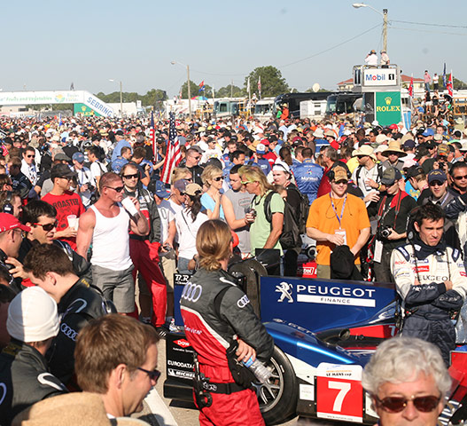 Sebring Race Gallery: Race fans check out the cars before the race