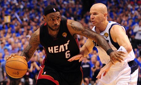 Miami Heat James on Lebron James Of The Miami Heat Is Blocked By Jason Kidd Of The Dallas