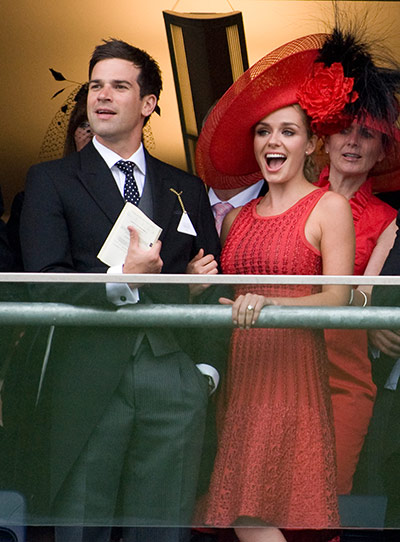 Royal Ascot Day 2: Katherine Jenkins and boyfriend Gethin Jones seem to be enjoying the racing