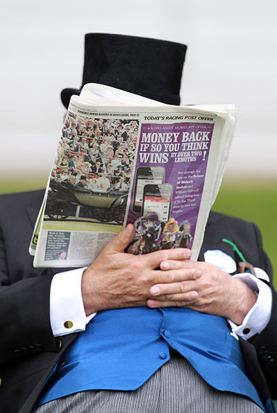 Royal Ascot Day 2: Racegoer at Royal Ascot