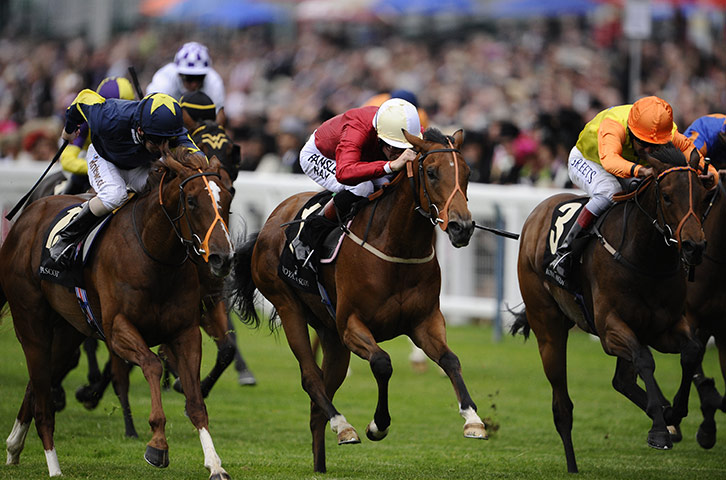 Royal Ascot Day 2: Richard Hughes riding Best Terms wins The Queen Mary Stakes 