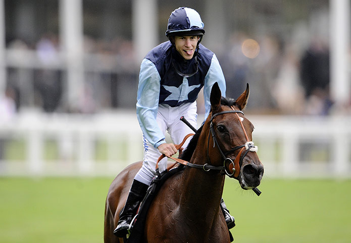 Royal Ascot Day 2: The Sandringham Handicap Stakes winner Richard Kingscote on Rhythm Of Light