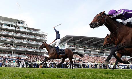 Pour Moi and Mickael Barzalona win the Derby