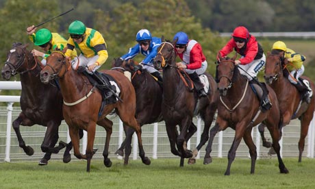 The finish to the 2011 Supreme Stakes at Goodwood, won by Libranno