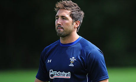 Gavin Henson at a Wales training camp