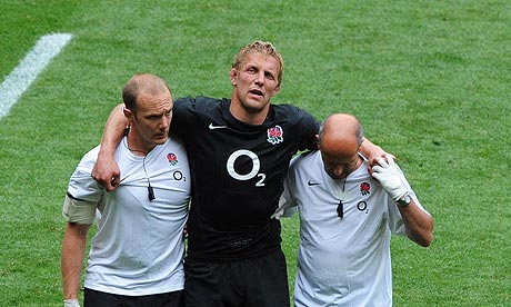 England's injured captain Lewis Moody